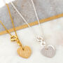 Personalised Sterling Silver Or 18ct Gold Plated Cz Star And Moon Pendant Necklace, thumbnail 6 of 9