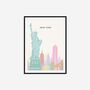 Minimalist New York Travel Print, thumbnail 4 of 8