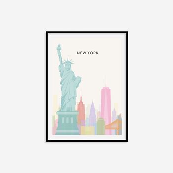 Minimalist New York Travel Print, 4 of 8