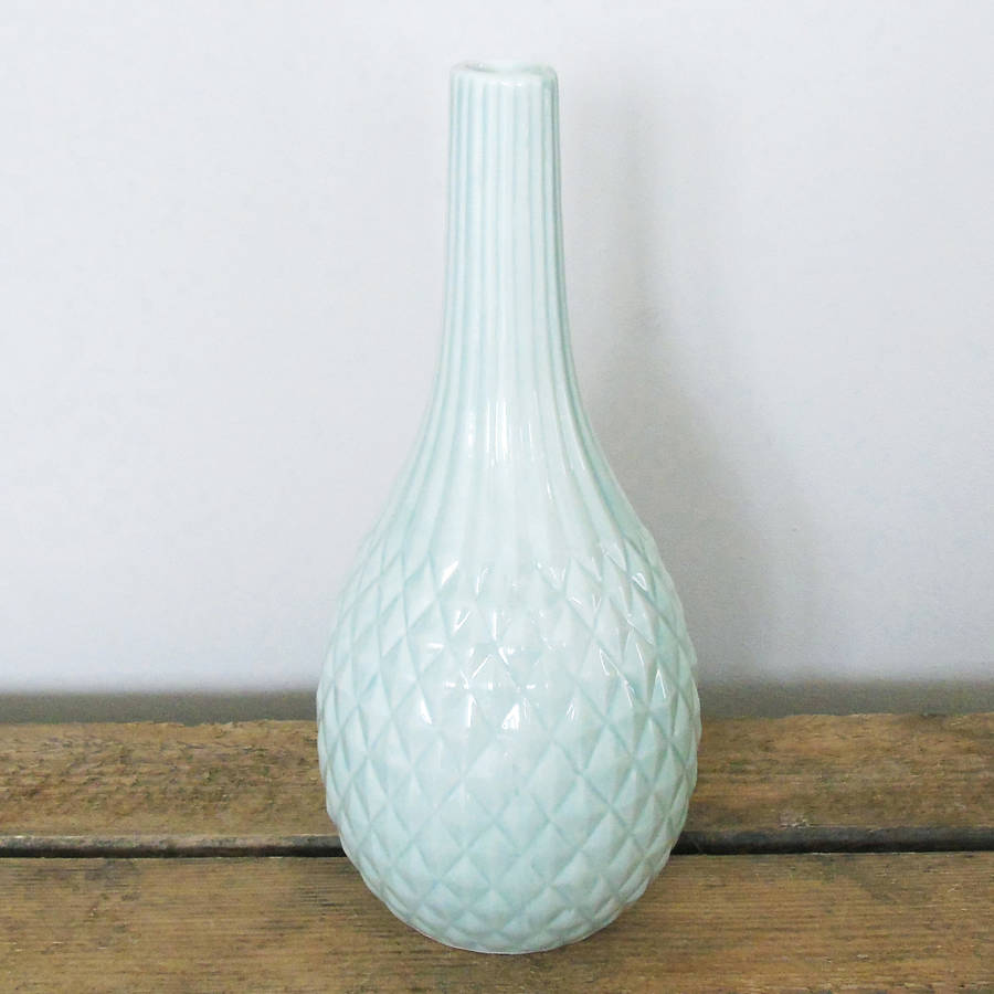 ceramic textured vases by the den & now