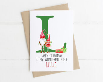 Personalised Gonks Christmas Card, 2 of 4
