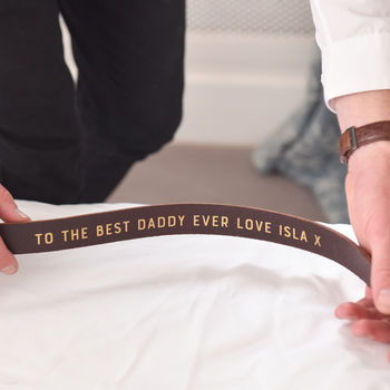 Personalised Message Belt For Him, 3 of 5