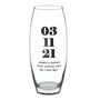Wedding Anniversary Gifts Personalised Special Date Vase, thumbnail 6 of 6