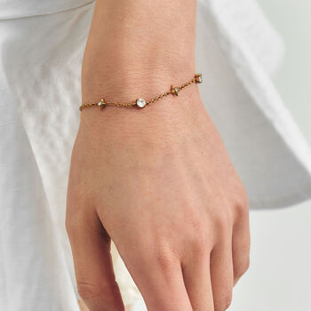 Petite Personalised Gold Cosmic Star Bracelet, 3 of 12