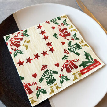 Winter Walks Emma Bridgewater Christmas Lunch Paper Napkins X 20, 2 of 4