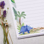 A5 Personalised Letter Writing Paper Dinosaur Jungle, thumbnail 3 of 4