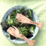 Olive Wood Whale Salad Servers, thumbnail 4 of 6