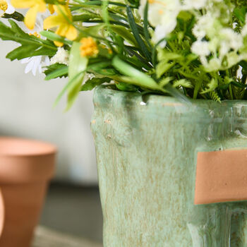 Dad's Personalised Green Wellington Planter, 4 of 8