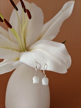 Lily Of The Valley Sterling Silver Dangle Earrings, 6 of 11