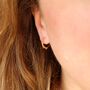 Dainty Waterproof Ethnic Hoop Earrings, thumbnail 2 of 4