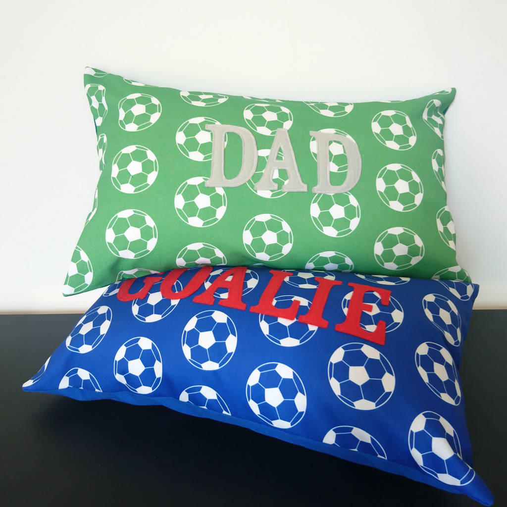 Personalised Football Cushion By Sweet Home