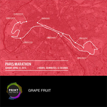 Personalised Paris Marathon Poster, 5 of 12