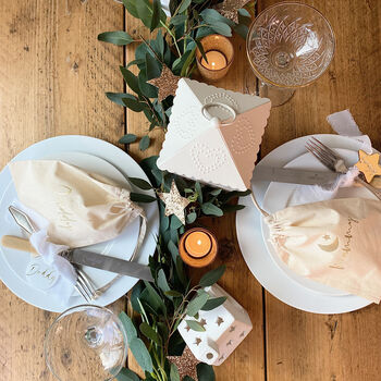 Personalised Table Setting Christmas Gift Bag, 10 of 12