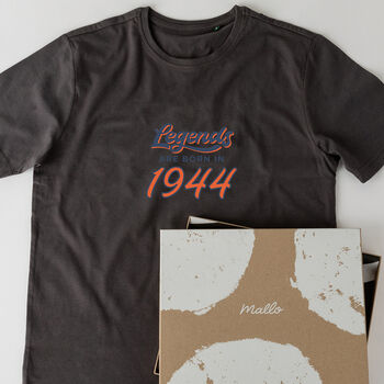 'Legends Are Born In' 80th Birthday T Shirt, 2 of 6