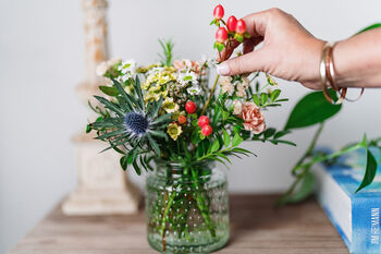 'Thank You' Botanical Posy Flower Letterbox Gift, 7 of 12