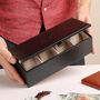 Dad's Personalised Black Honeycomb Watch Box, thumbnail 4 of 10
