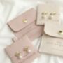 Bridesmaid Knot Pearl Earrings Bridal Party Gift, thumbnail 2 of 3