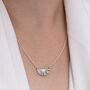 Sterling Silver Fan Necklace, thumbnail 3 of 4