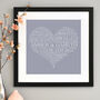 Personalised Wedding Word Art Print, thumbnail 3 of 10