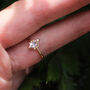 Astra 9 Ct Gold Marquise Morganite Dotty Ring, thumbnail 2 of 5