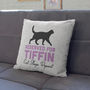 Personalised Reserved For The Cat Cushion Gift For Mum, thumbnail 1 of 6