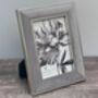 Isaac Jacobs Grey Velvet Photo Frame, Five X Seven, thumbnail 1 of 3
