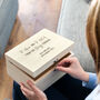 Personalised To Have And To Hold Wedding Keepsake Box, thumbnail 2 of 4