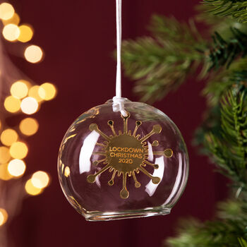 Personalised Lockdown Bug Glass Dome Bauble, 2 of 4
