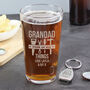 Gifts For Him Pint Glass And Bottle Opener Set, thumbnail 5 of 5