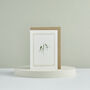 Botanist Archive Snowdrop Christmas Card, thumbnail 3 of 4