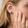 Sterling Silver Amethyst Stud Earrings – 6mm, thumbnail 1 of 10