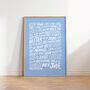 Hey Jude, Beatles Song Lyrics Wall Art, thumbnail 7 of 11