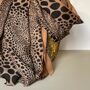 Taupe Scarf With Cheetah Print, thumbnail 3 of 3