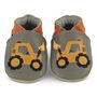 Dotty Fish Yellow Digger Soft Leather Baby Shoes With Barefoot Soles, thumbnail 6 of 8