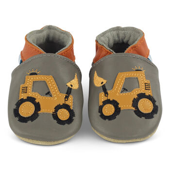 Dotty Fish Yellow Digger Soft Leather Baby Shoes With Barefoot Soles, 6 of 8