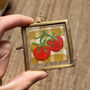 Tomatoes Gingham Embroidered Framed Keepsake, thumbnail 7 of 7