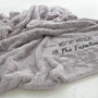 Personalised Luxury Large Super Soft Grey Blanket, thumbnail 8 of 10