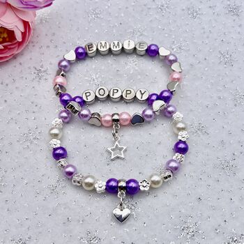 Birthday Bracelet Personalised With Name. Age Gift, 9 of 12