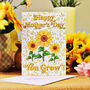 Personalised Sunflower Competition Mother's Day Card, thumbnail 5 of 6