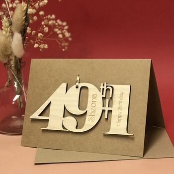 Personalised 49+One Birthday Card, 2 of 8