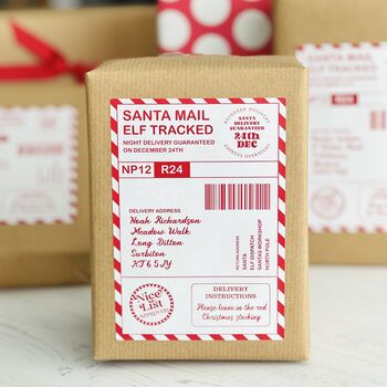 Personalised Santa Mail Stickers, 3 of 6