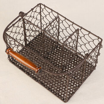Vintage Style Tabletop Cutlery Caddy, 3 of 5
