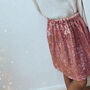 Pink Sequin Christmas Party Skirt, thumbnail 1 of 7