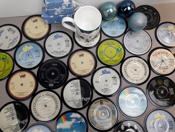 Christmas Vinyl Record Coasters To Purchase As Individuals Or Make A Set| Music Lover | Slade, Wizzard, Shaky, Etc, 7 of 9