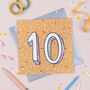 '10th' Birthday Card, thumbnail 1 of 2