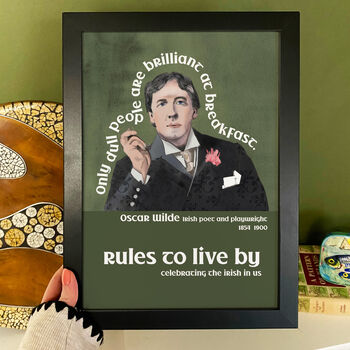 Oscar Wilde Quote Anniversary Print Gift, 3 of 6