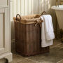 Wicker Storage Basket With Hessian Lining, thumbnail 1 of 3