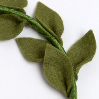 Rabbit And Leaf Hanging Felt Craft Kit, 5 of 5