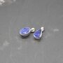 Tanzanite Silver Pendant Necklace: Oval Or Teardrop, thumbnail 4 of 5
