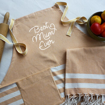 Personalised Cotton Apron, Tea Towel, Christmas Gift For Her, 8 of 12